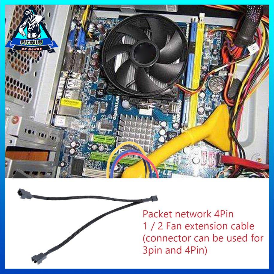 Bộ chia dây Bo mạch chủ Mở rộng Cooler Bộ chuyển đổi nguồn Cáp 3Pin Quạt [8/14]