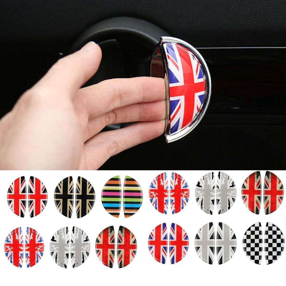 Set 2 Miếng Dán Kính 3D Trang Trí Nội Thất Xe Hơi BMW MINI COOPER R56 R55 R60 R61 Countryman F55 F56 F60