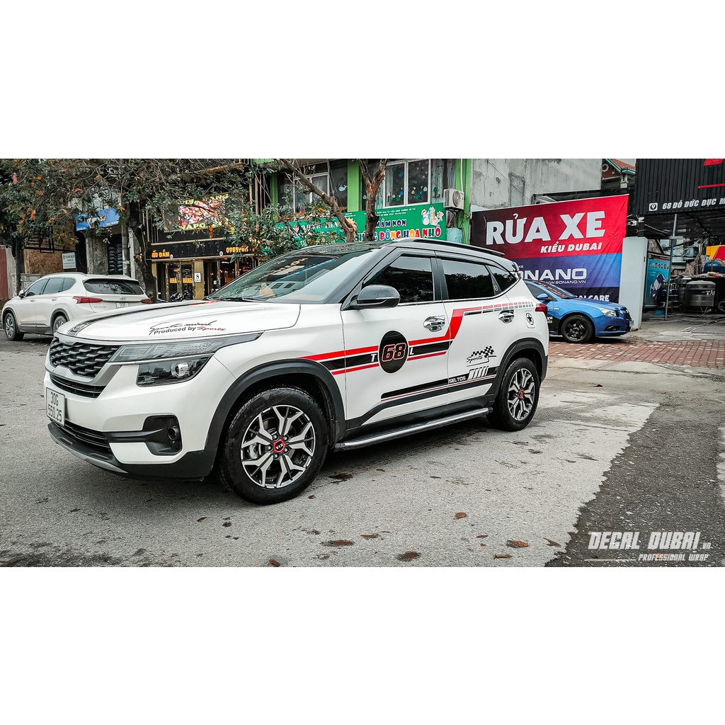 Tem xe Kia seltos phong cách thể thao