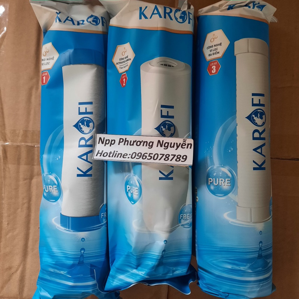 Bộ 123 Lõi Lọc Nước Karofi