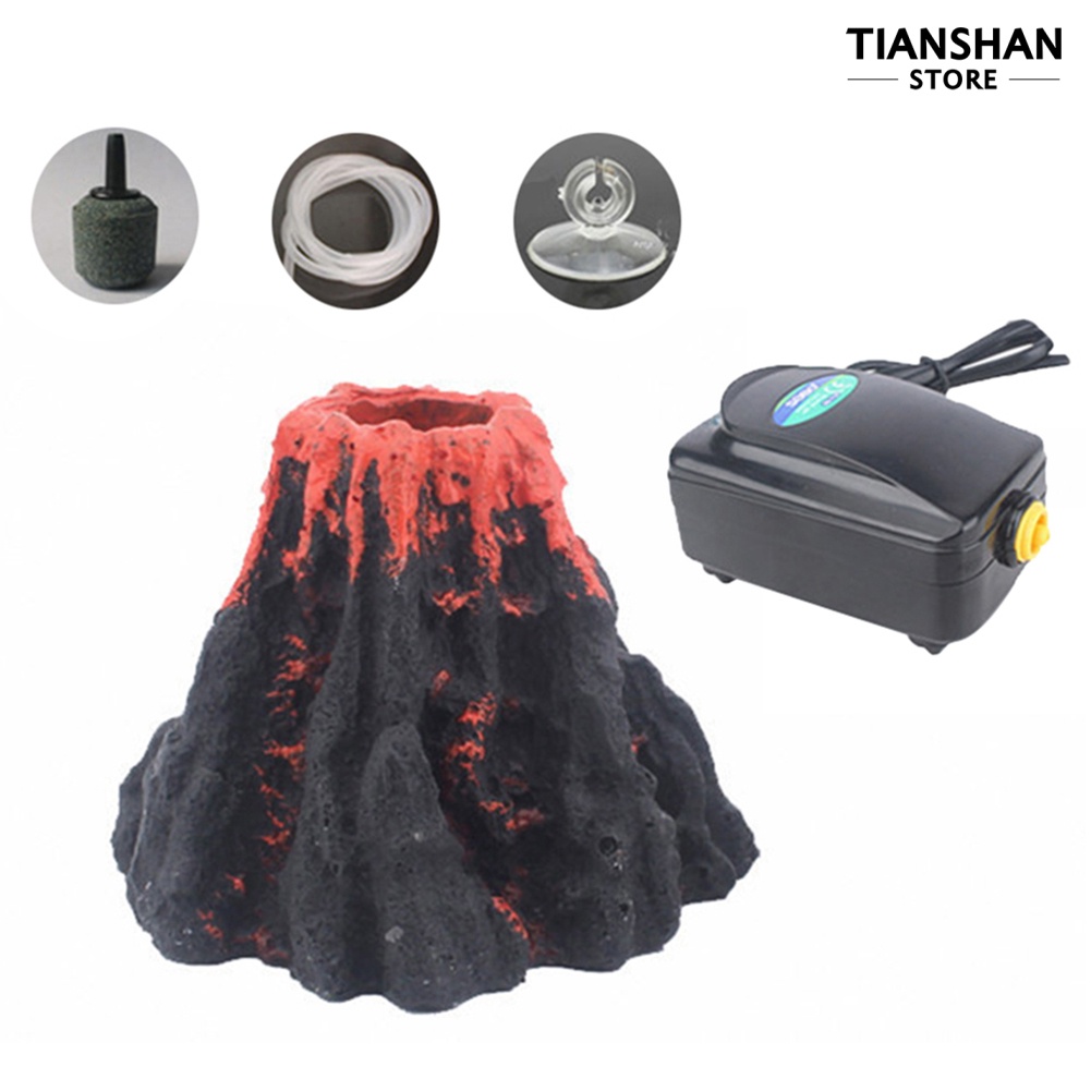 Thiết bị sục khí oxy hình núi lửa cho bể cá