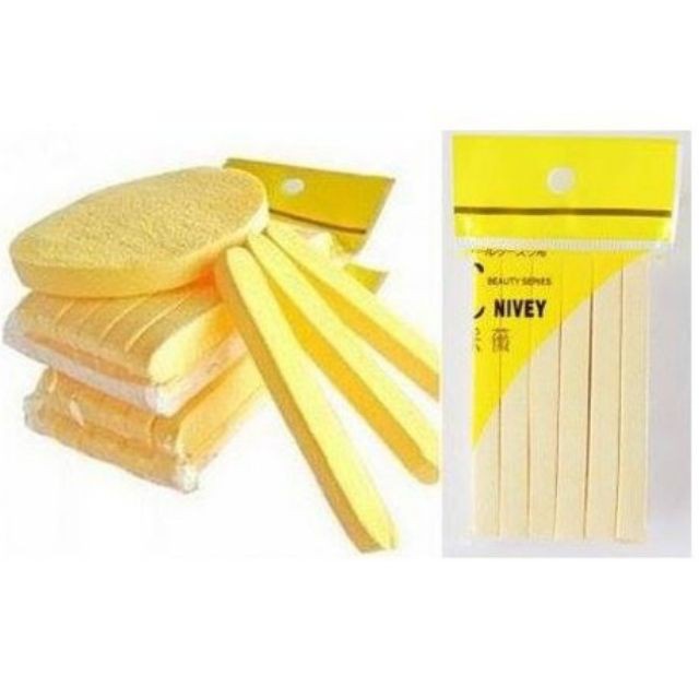 Bông nở rửa mặt bọt biển Chivey