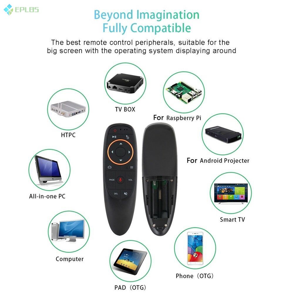 Chuột Bay Không Dây Điều Khiển Bằng Giọng Nói Eplbs 2.4ghz Cho Android Tv Box Pc