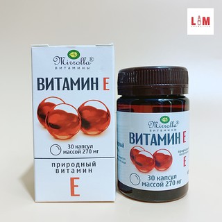 Vitamin e đỏ của nga mirrolla 270mg hộp 30 viên