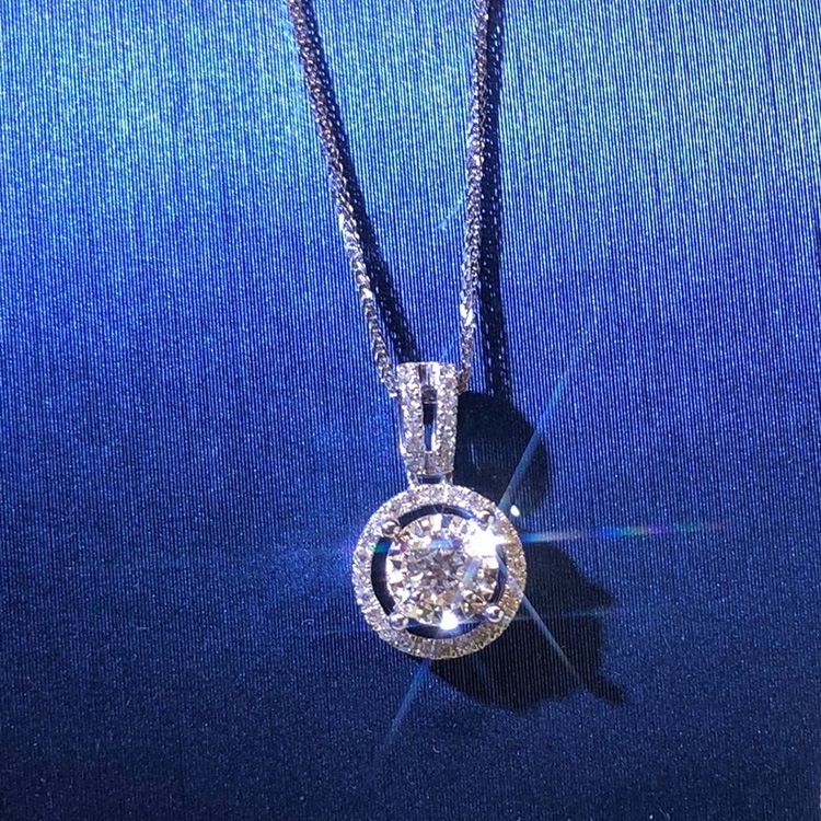 Vòng cổ Pandora Mạ Bạc 925 Đính Đá Zircon Thời Trang Cho Nữ