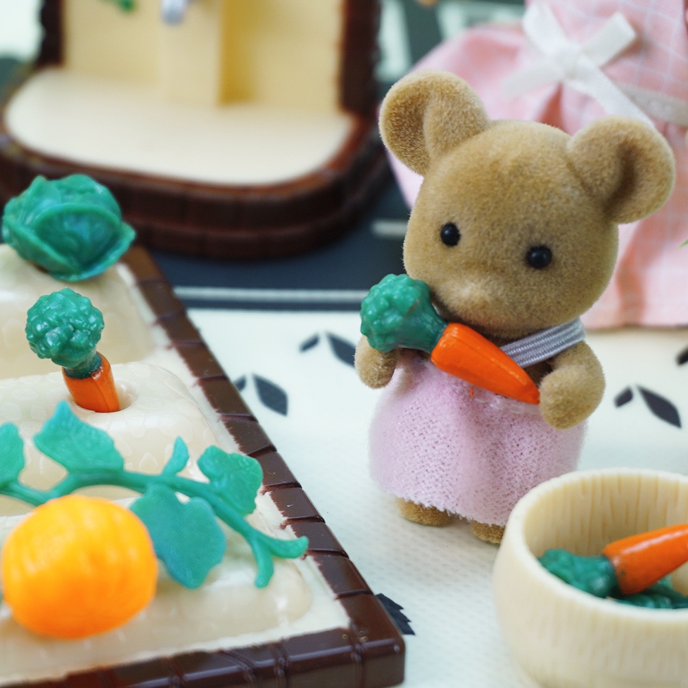 Thỏ Đồ Chơi Thiết Kế Sống Động Koala. Set 2 Mô Hình Chú Voi Mini 4.5CM 1:12 Trang Trí Nhà Búp Bê