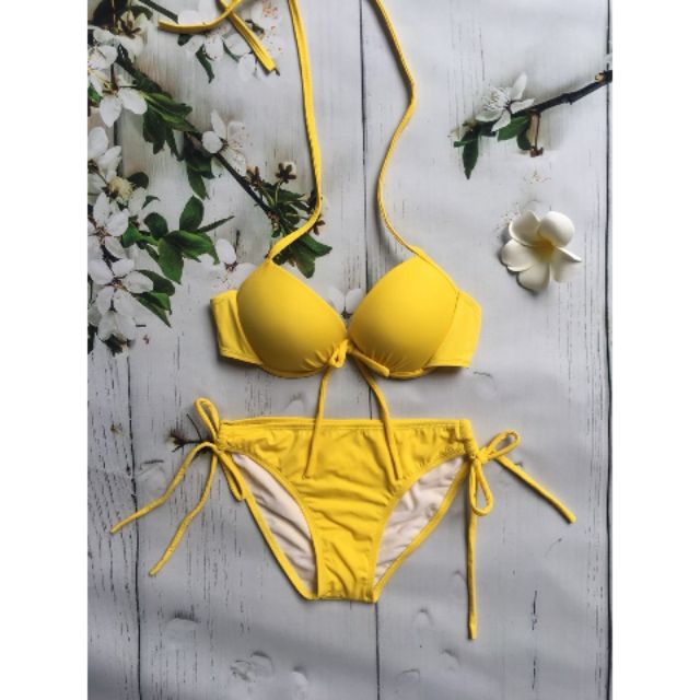 Bikini cup vàng cột nơ 145k