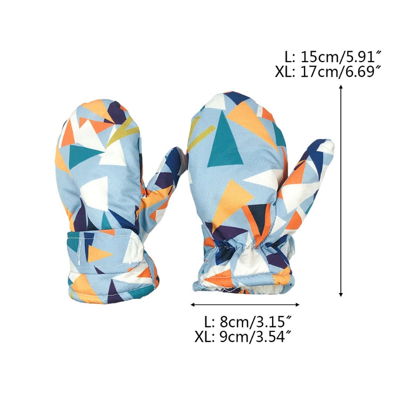 Bộ 2 Găng Tay Và Mũ Giữ Ấm Dành Cho Các Bé Học Trượt Tuyết