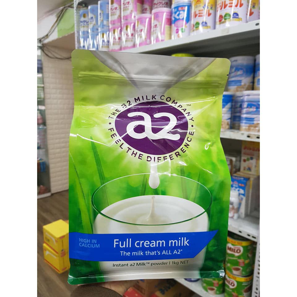 Sữa A2 Úc Full cream và high calcium 1kg.