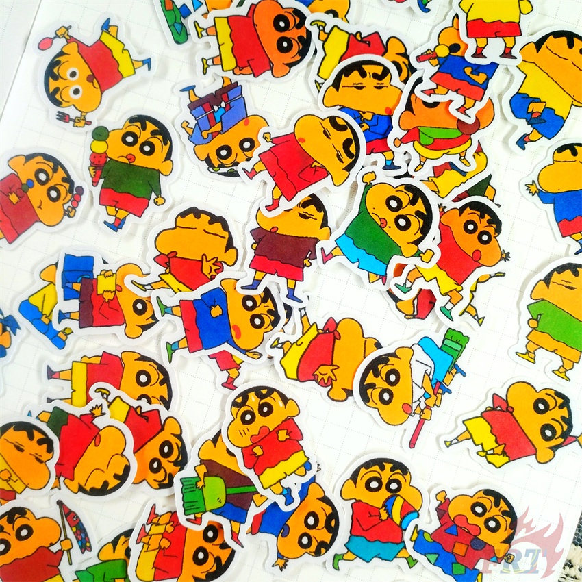 ★★★ Sticker Dán Trang Trí Nhật Ký Hình Cậu Bé Bút Chì Shin-chan Q-9 ★★★ Bộ 50 Miếng Dán Trang Trí Album Thời Trang DIY Kích Thước 2~3cm