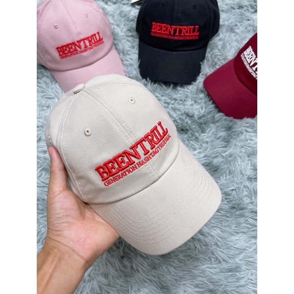 [Mã FAMARAL1 giảm 10K đơn 50K]mũ lưỡi trai B.e.e.n T.r.i.l.l màu beige ( xuất dư chuẩn)