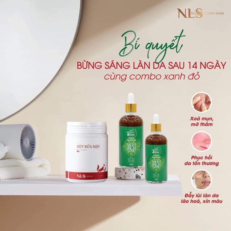 COMBO THẢO DƯỢC XOÁ TAN MỤN NÁM SẸO RỖ TÀN NHANG DA KO ĐỀU MÀU