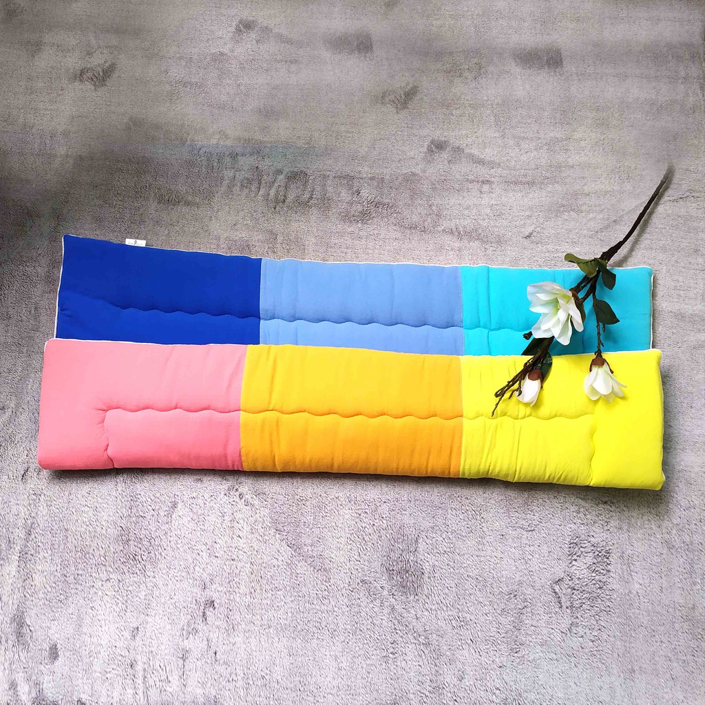 Nệm ngủ cho bé_Nệm chần gòn vải cara hai mặt phối 6 màu thương hiệu Kim Home kích thước 68x118 cm
