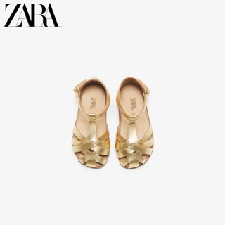 Dép zara ánh vàng cho bé gái