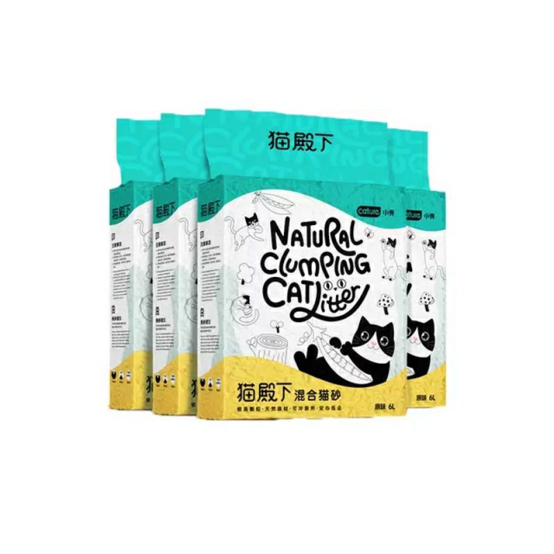 Cát đậu phụ,Cát gỗ Cature ,Cát vệ sinh cho mèo đậu nành Tofu Cature Cature Natural Tofu 6L đổ được bồn cầu