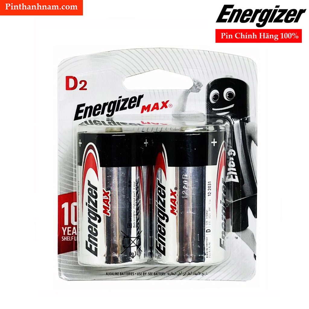 Pin đại Energizer E95/BP2 vỉ 2 viên chính hãng dung lượng cao
