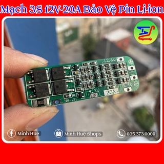 Mạch 3S 12V-20A Bảo Vệ Pin Li-ion