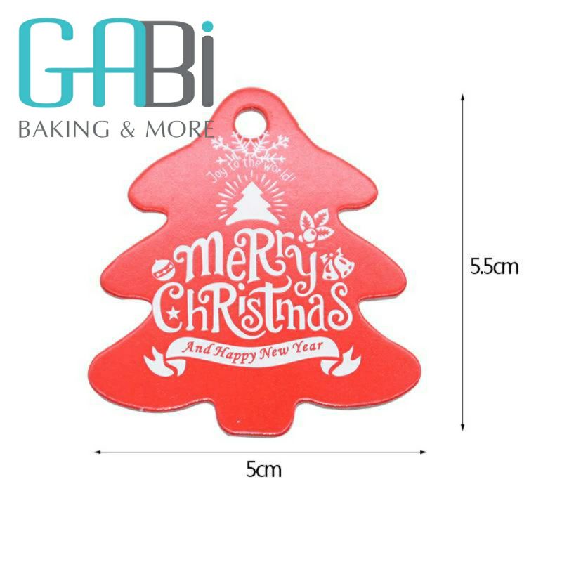 Set 50c tag giấy Noel (nhiều mẫu)