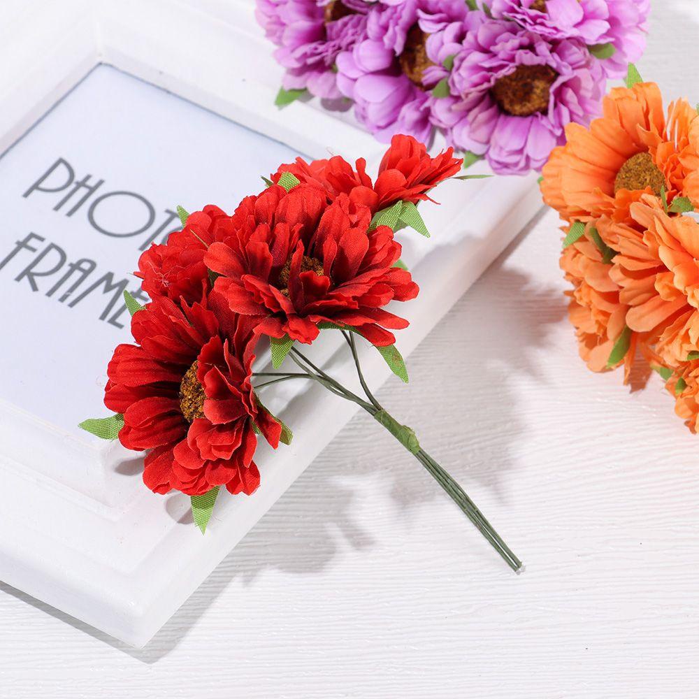 Bó Hoa Cúc Giả Bằng Lụa Xinh Xắn Trang Trí Tiệc Cưới