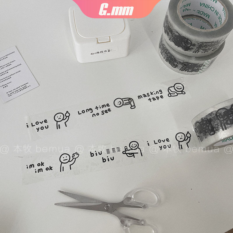 GM Cuộn Băng Keo 120m In Hình Snoopy Đáng Yêu Tiện Dụng