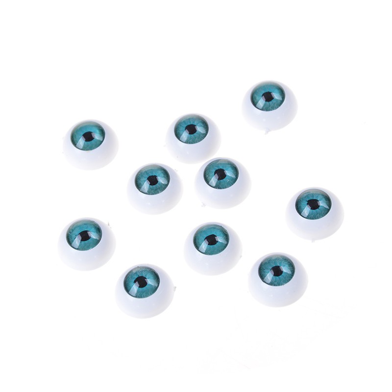 [superhomestore]10pcs(5pairs 20mm Half Round Doll Eyes Bjd Doll Troll Eye 3 Colors To Choose