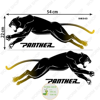 Combo 2 Tem PANTHER Dán Trang trí ô tô , xe tải , cửa nhà ... Nhiều Lựa Chọn Màu Sắc - Tem 3 lớp chống phai màu