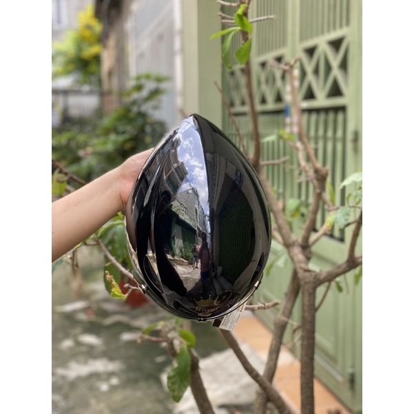 MŨ THỂ THAO ROYAL POC 01 ĐEN BÓNG CỰC ĐẸP, BH 12 tháng