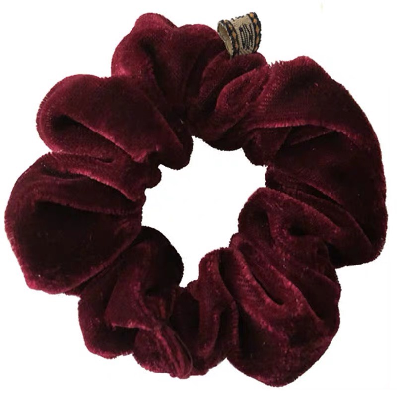 Sỉ 10 Dây Cột Tóc Vải Nhung Bản To Nhiều Màu