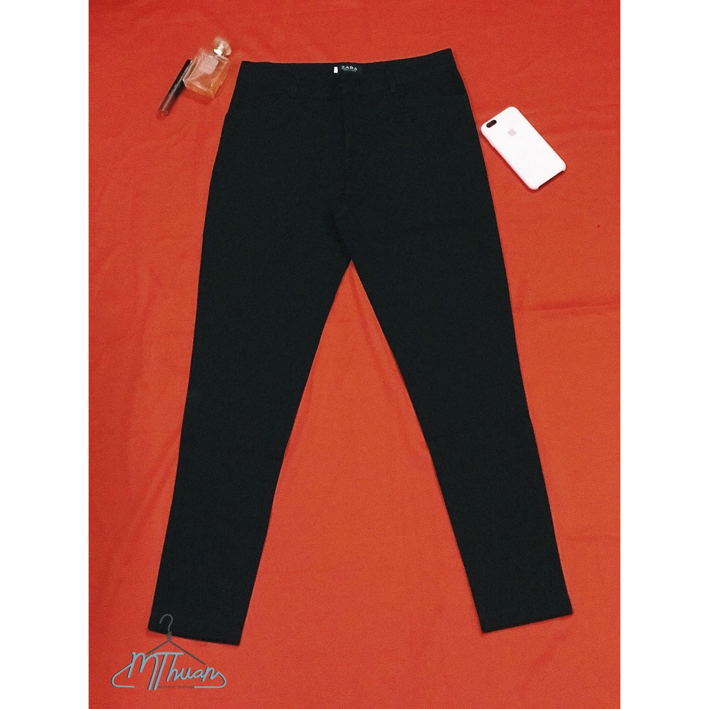 Quần Tây Kaki 4 Chiều Nữ Màu Đen