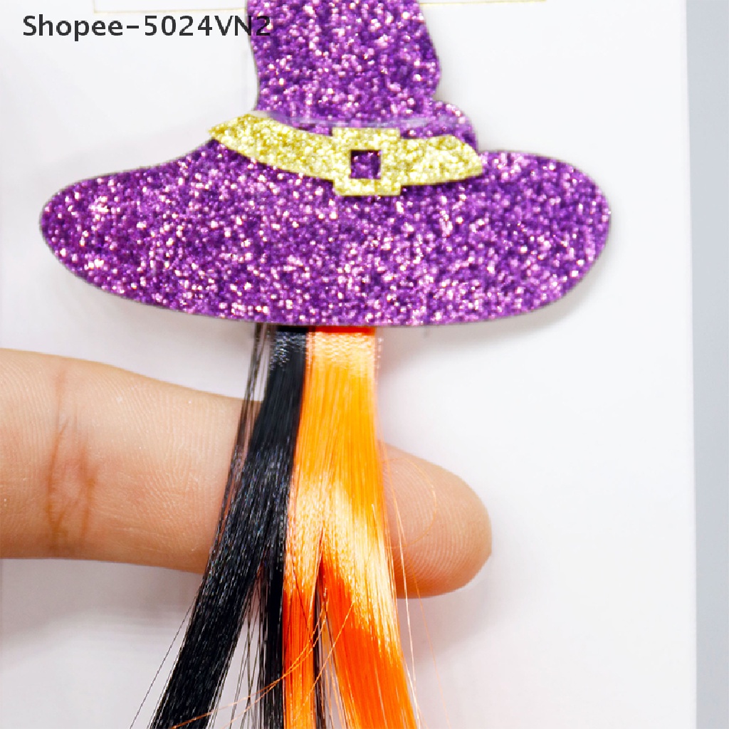 [Mới &amp; Halloween &amp; Halloween] Kẹp Tóc Hình Ma Hoạt Hình Kim Tuyến Mini Dễ Thương Làm Quà Tặng Lễ Hội Halloween