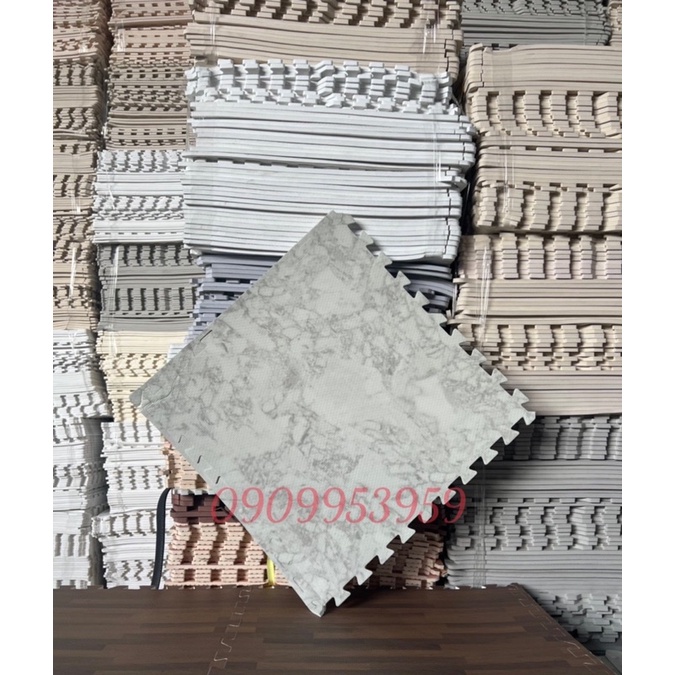 Thảm xốp lót sàn vân hoa cương  size 60x60x1cm