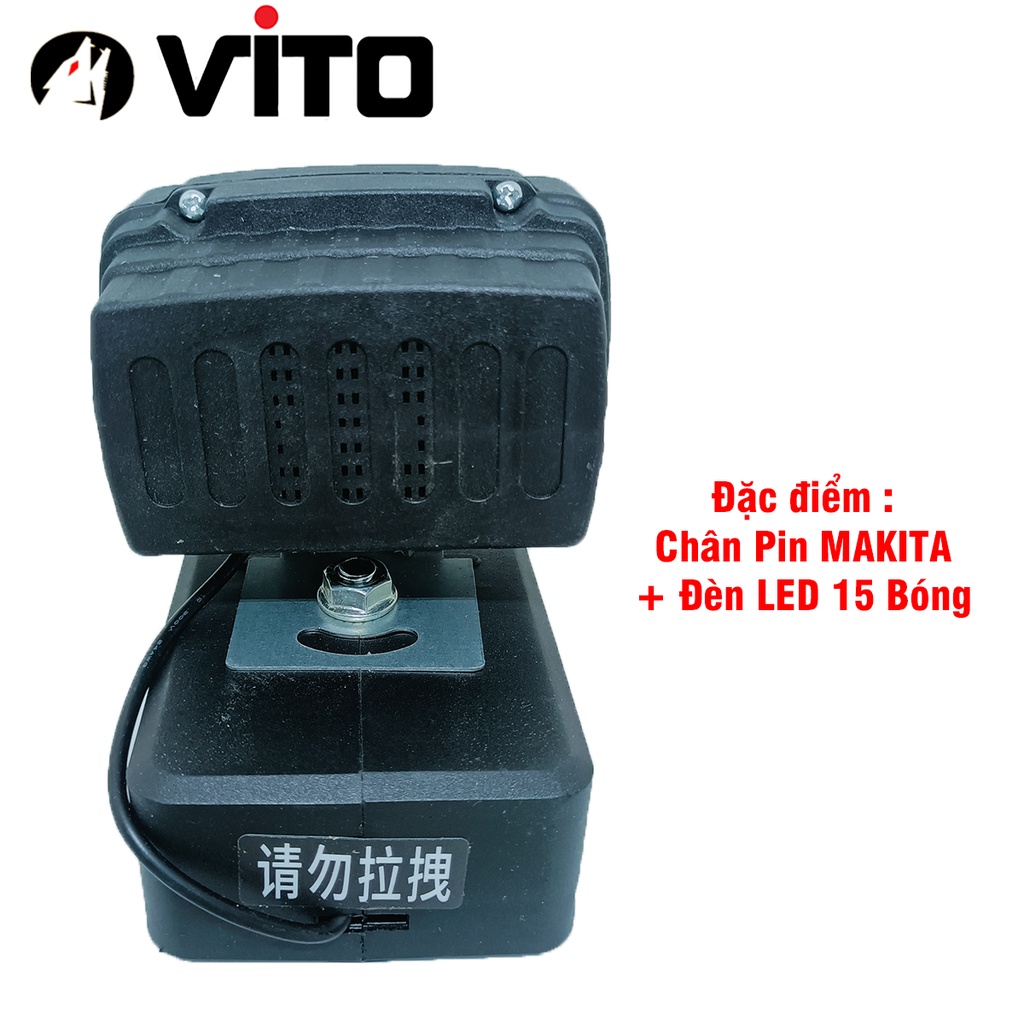 [KHÔNG KÈM PIN] Đèn Pin 15 LED VITO Dùng Pin MAKITA Sử Dụng Pin Máy Công Cụ