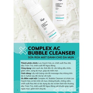 Complex AC Bubble Cleanser – Sữa rửa mặt dành cho da mụn