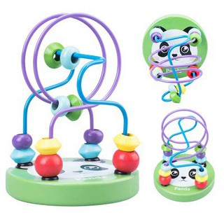 Mê cung luồn hạt mini bằng gỗ - đồ chơi gỗ