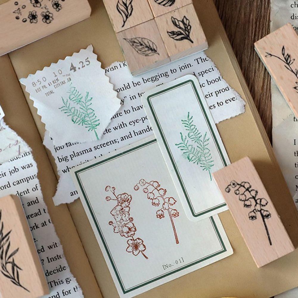 Con Dấu Bằng Gỗ Cao Su Dùng Trang Trí Sổ Tay / Nhật Ký DIY