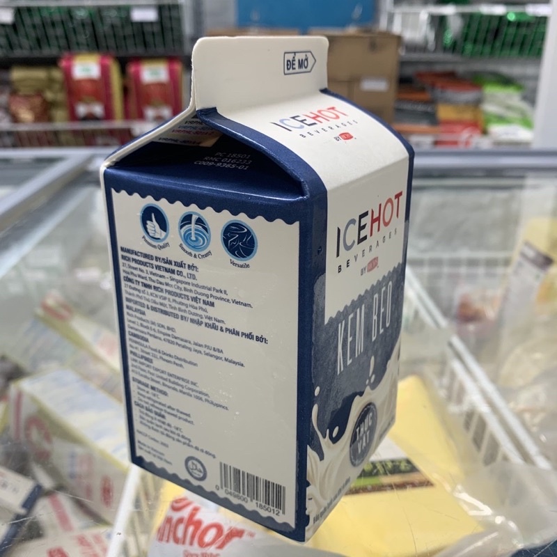 [Mã 77FMCGSALE1 giảm 10% đơn 250K] Kem béo thực vật Rich - Rich lùn - Ice hot hộp 454gr | BigBuy360 - bigbuy360.vn