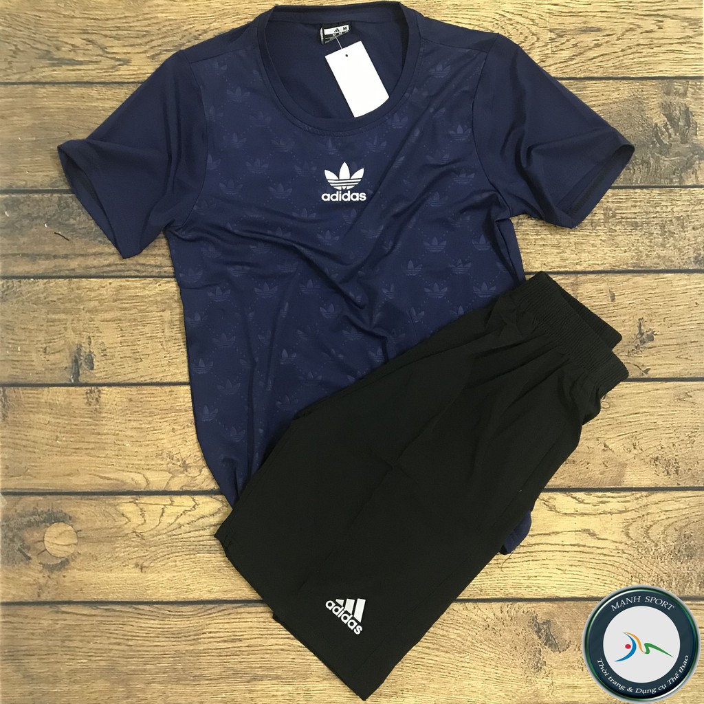 [B008] Bộ thể thao nam cổ tròn - quần áo thể thao nam cộc tay mùa hè | BigBuy360 - bigbuy360.vn