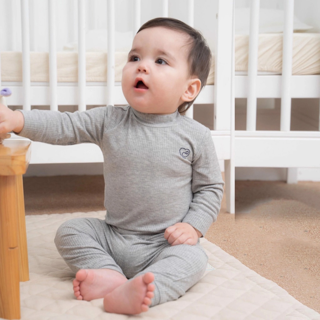 Bộ dài tay MODAL cao cổ Bu baby cho bé từ 6 month - 4 years