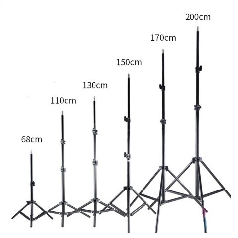 Chân đèn Studio, Flash Cho Chụp Ảnh, Quay Phim, Livestream chuyên nghiệp. Tặng kèm 1 kẹp điện thoại 55-85mm.