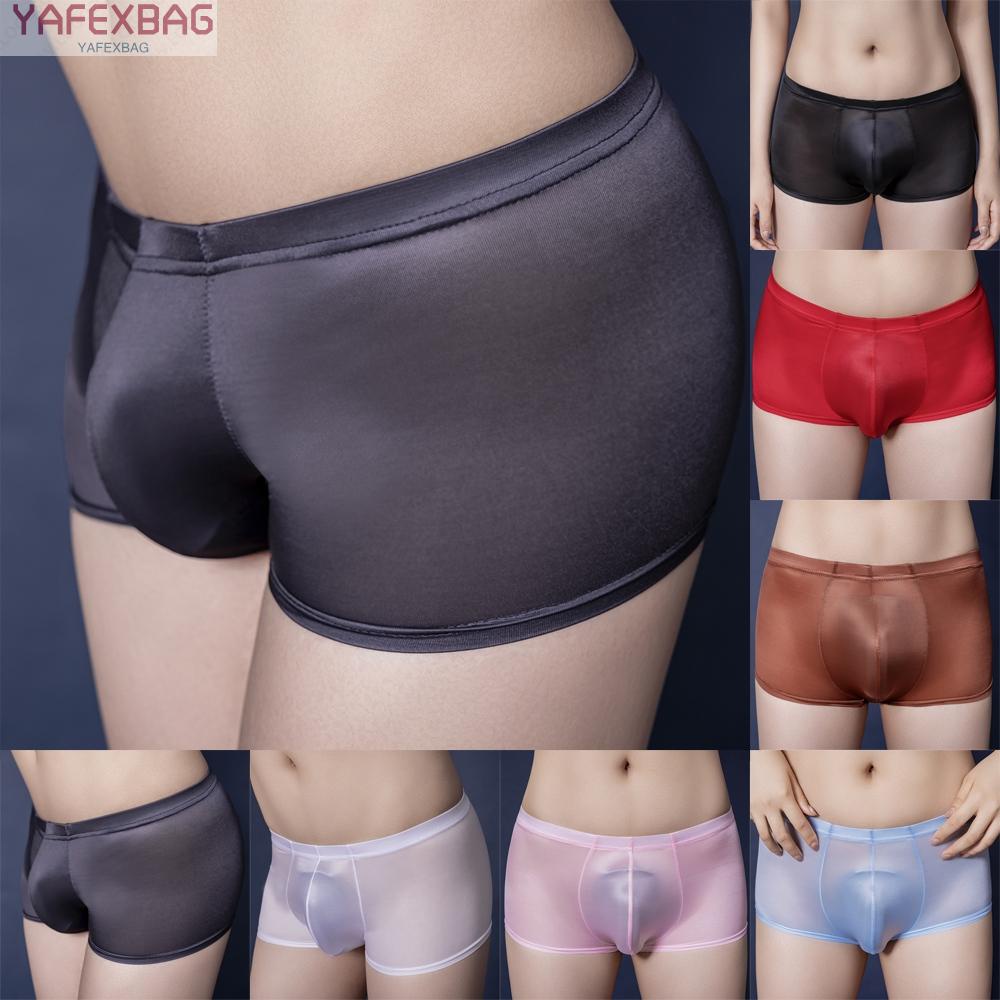 UK Man Soft Underwear See Through Boy Shorts Safty Pants Crotchles Briefs 2021