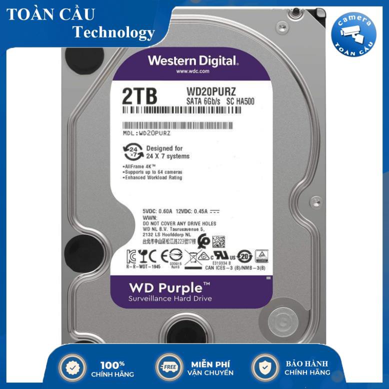 [100% CHÍNH HÃNG] Ổ Cứng Máy Tính WD Purple 500GB- 1TB(Tím) - Hàng Chính Hãng Western Digital