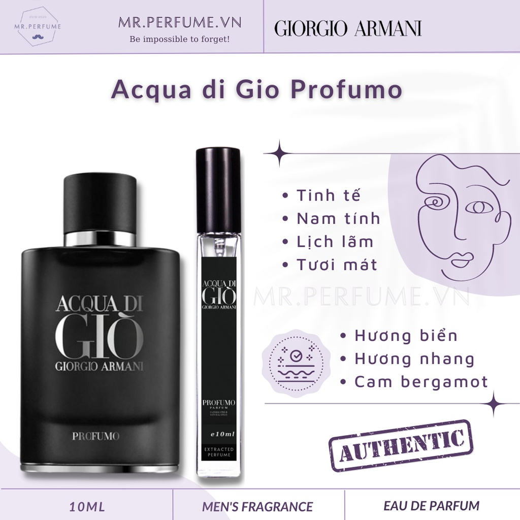 Nước hoa nam Aqua di Gio Profumo (Giò đen)