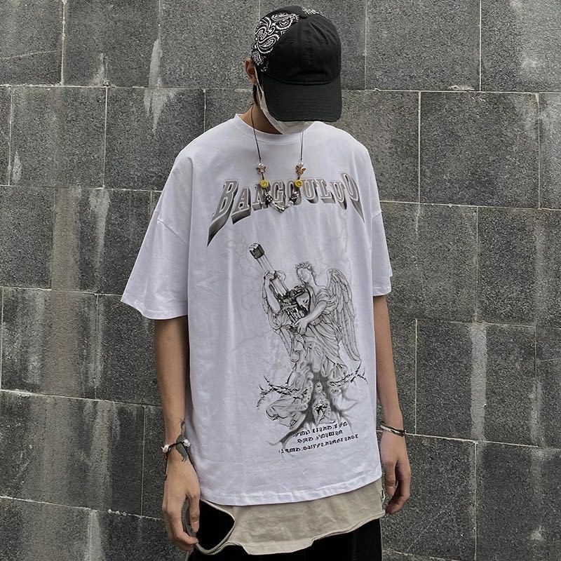 Áo Thun Tay Lỡ 100% Cotton Nam Nữ Unisex