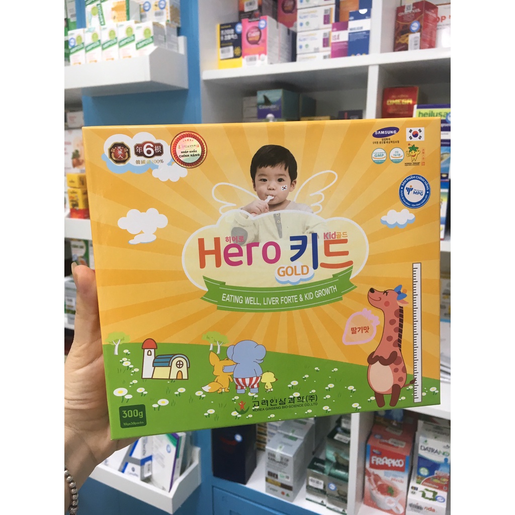 Hero Kid Gold Korea – Cải thiện biếng ăn, hỗ trợ phát triển chiều cao cho trẻ