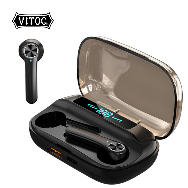 Tai Nghe Không Dây Vitog S3 9d Hifi Bluetooth 5.0 Hd Stereo Tws Giảm Ồn