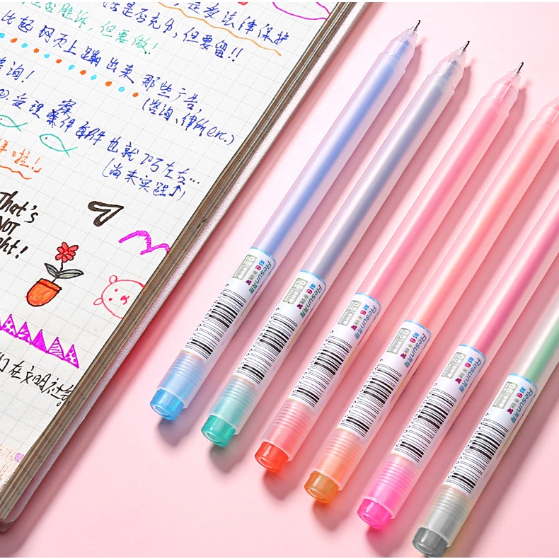 Bút mực gel nét 0.5mm Resun B18 nhiều màu ghi chép mượt mà cho học sinh, văn phòng