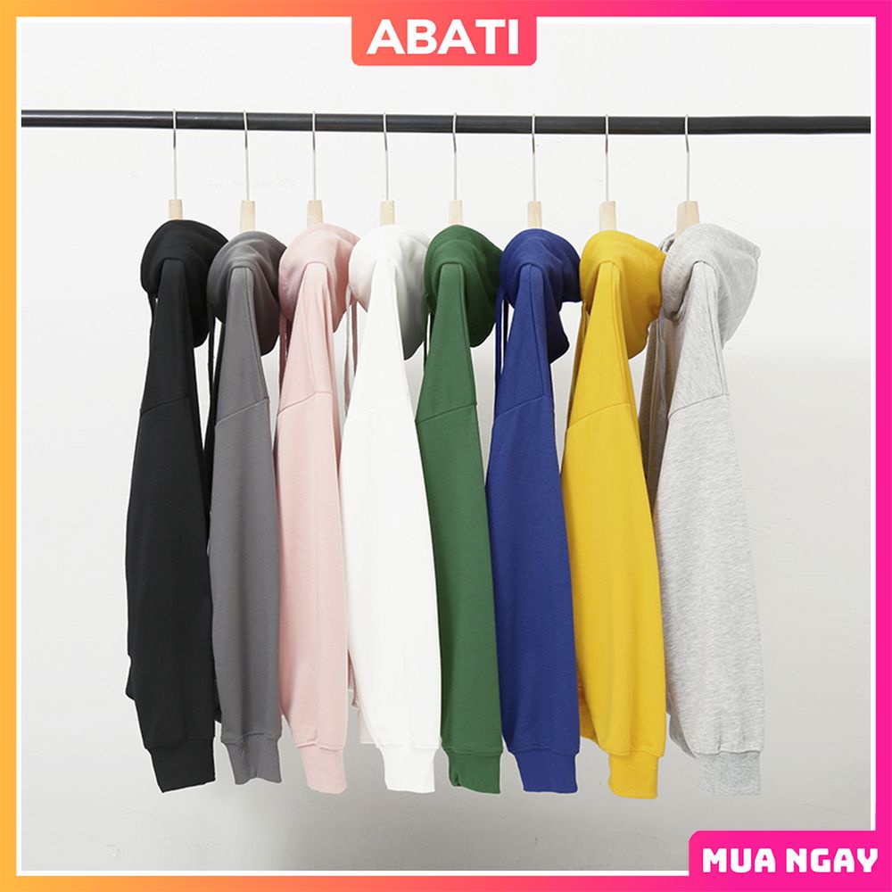 Áo hoodie nam nữ nỉ bông form rộng unisex chính hãng ABATI Áo nỉ hoodie khoác rộng  cao cấp phong cách hàn quốc