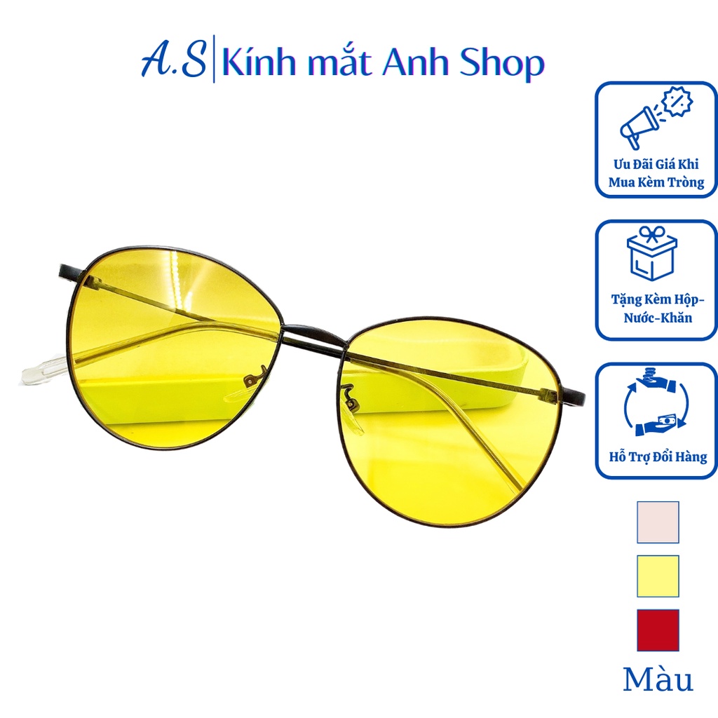 Kính mát tròn dễ xài 6317 Anh Shop
