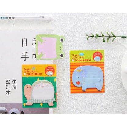 ⚡VẬN CHUYỂN NHANH CHÓNG⚡⚡ 1 Bộ Ghi Chú động Vật Hoạt Hình Dễ Thương Sáng Tạo