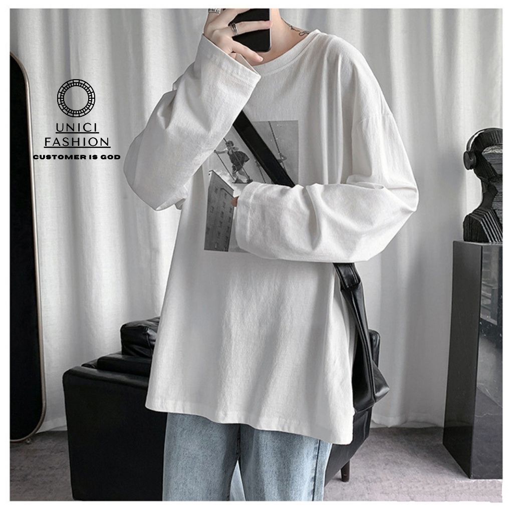 ÁO thun unisex nam nữ dài tay form rộng basic Unici cao cấp AT269 | BigBuy360 - bigbuy360.vn